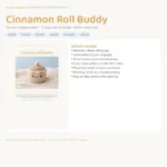 Cinnamon Roll Buddy – no-sew amigurumi crochet pattern (photo 3)