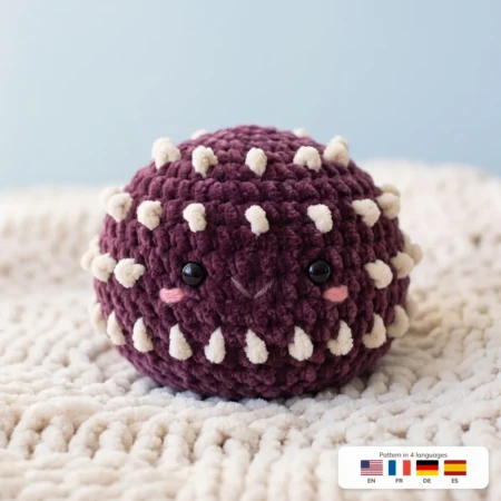 Sea Urchin – sea turtle crochet