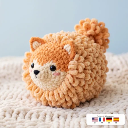 Pomeranian Puppy – dog hoodie crochet pattern