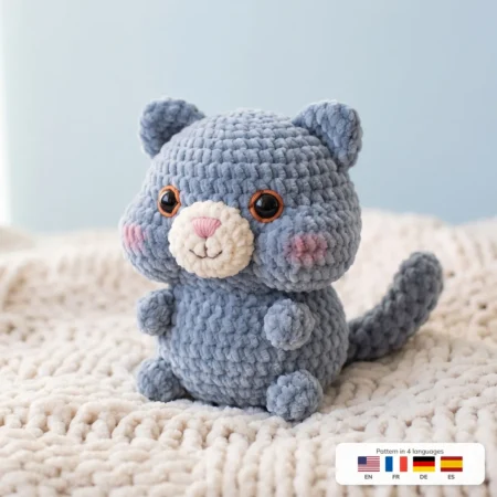 British Shorthair Kitten – crocheted cat pattern