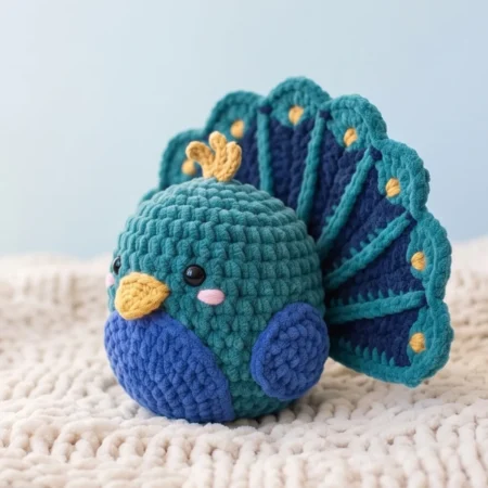 Peacock – crochet animal patterns (photo 2)