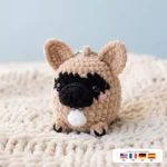 Frenchie Charm – crochet keychain patterns