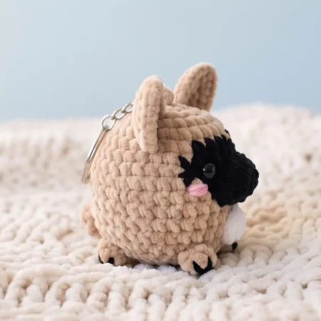 Frenchie Charm – crochet keychain patterns (photo 2)
