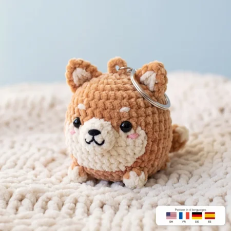 Shiba Charm – crochet keychains