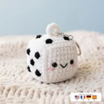 Lucky Dice Charm – crochet keychain ideas