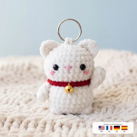 Lucky Cat Charm – cat crochet patterns