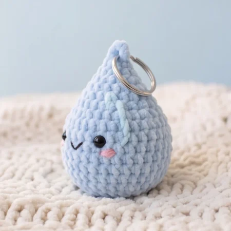 Raindrop Charm – keychain crochet pattern (photo 2)