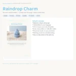Raindrop Charm – keychain crochet pattern (photo 3)
