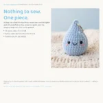 Raindrop Charm – keychain crochet pattern (photo 7)