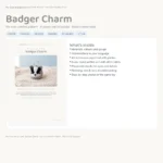 Badger Charm – crochet keychains patterns (photo 3)