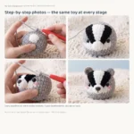 Badger Charm – crochet keychains patterns (photo 4)