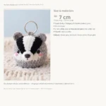 Badger Charm – crochet keychains patterns (photo 5)
