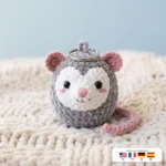 Opossum Charm – crochet patterns for keychains
