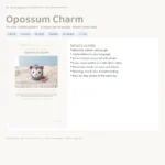 Opossum Charm – crochet patterns for keychains (photo 3)