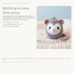 Opossum Charm – crochet patterns for keychains (photo 7)