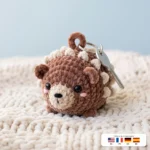 Porcupine Charm – crochet keychain patterns for beginners