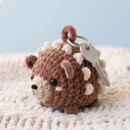 Porcupine Charm – crochet keychain patterns for beginners (photo 2)