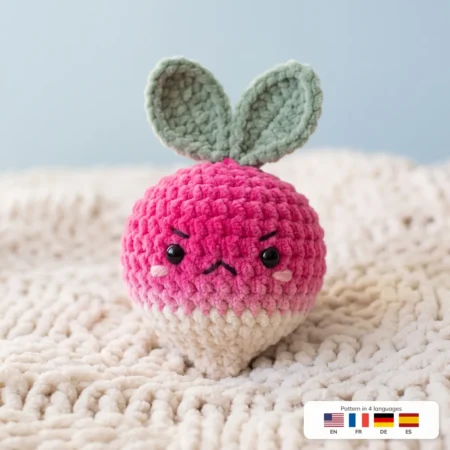 Grumpy Little Radish – kawaii crochet pattern