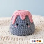 Grumpy Little Volcano – kawaii crochet pattern