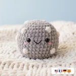 Emotional Support Pebble – kawaii crochet pattern