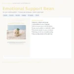Emotional Support Bean – crochet keychain pattern (photo 3)