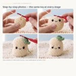 Emotional Support Bean – crochet keychain pattern (photo 4)