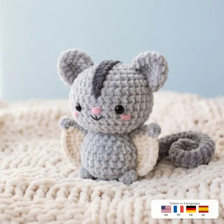 Pocket Sugar Glider – kawaii crochet pattern