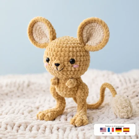 Tiny Jerboa – kawaii crochet pattern