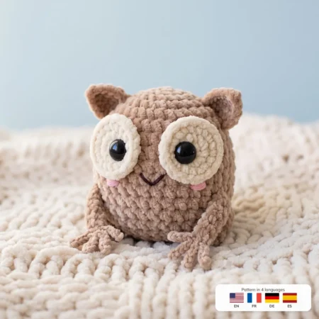 Tiny Tarsier – no-sew amigurumi crochet pattern