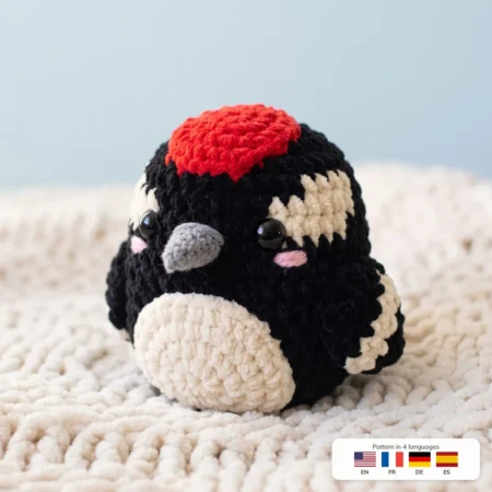 Little Woodpecker – no-sew amigurumi crochet pattern
