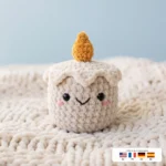 Cozy Candle Buddy – no-sew amigurumi crochet pattern