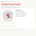 Candy Cane Charm – cute crochet keychain ideas (photo 3)