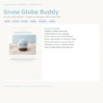 Snow Globe Buddy – no-sew amigurumi crochet pattern (photo 3)