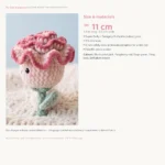 Carnation Buddy – no-sew amigurumi crochet pattern (photo 5)