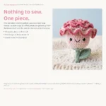 Carnation Buddy – no-sew amigurumi crochet pattern (photo 7)
