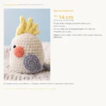 Rosy Cheek Cockatiel – no-sew amigurumi crochet pattern (photo 5)