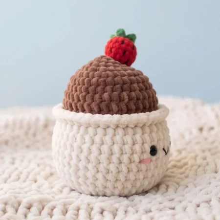 Chocolate Fondue Pot – no-sew amigurumi crochet pattern (photo 2)