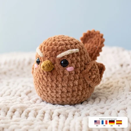 Little Wren – no-sew amigurumi crochet pattern