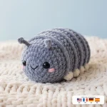 Roly-Poly Bug – no-sew amigurumi crochet pattern