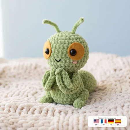 Praying Mantis – no-sew amigurumi crochet pattern