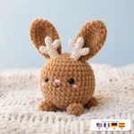 Jackalope Buddy – no-sew amigurumi crochet pattern