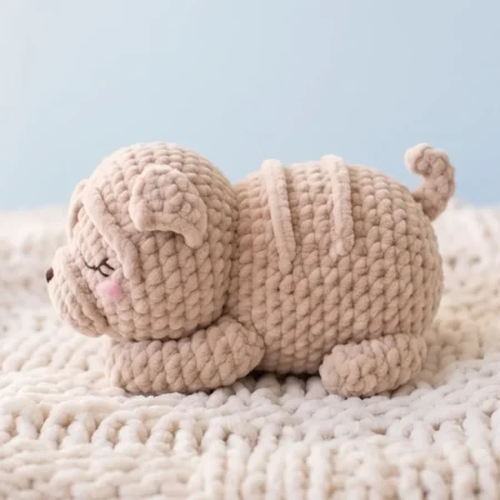 Sleepy Shar Pei Puppy – crocheted dog pattern (photo 2)