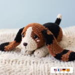 Basset Hound Loaf – no-sew amigurumi crochet pattern