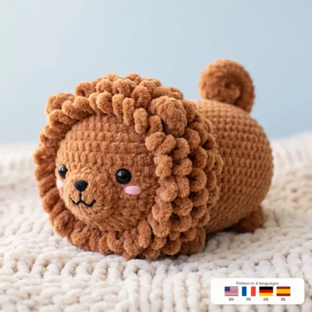 Chow Chow Puppy Loaf – crochet dog keychain