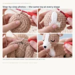 Sleepy Whippet – no-sew amigurumi crochet pattern (photo 4)
