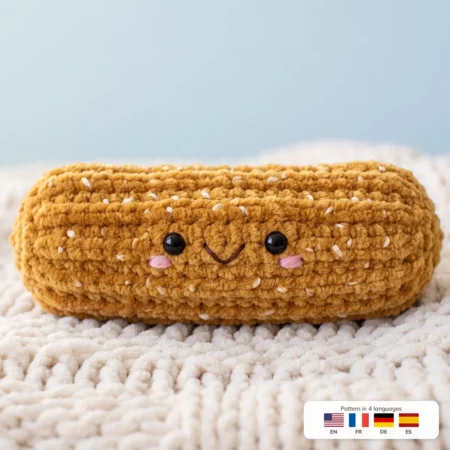 Churro Buddy – no-sew amigurumi crochet pattern