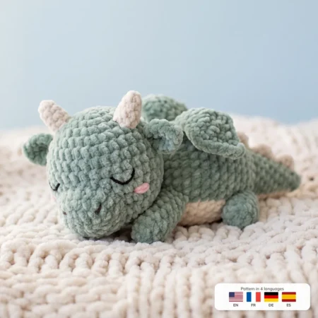 Sleepy Baby Dragon – dragon crochet pattern
