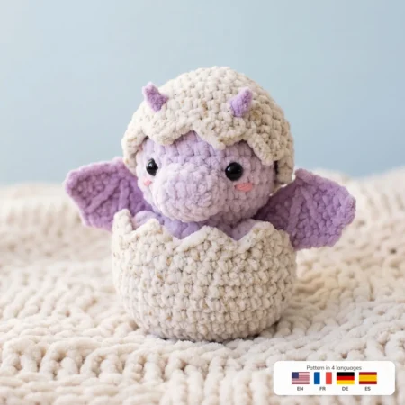 Hatching Egg Dragon – crochet dragon