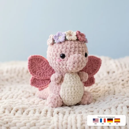 Blossom Dragon – dragon amigurumi crochet pattern