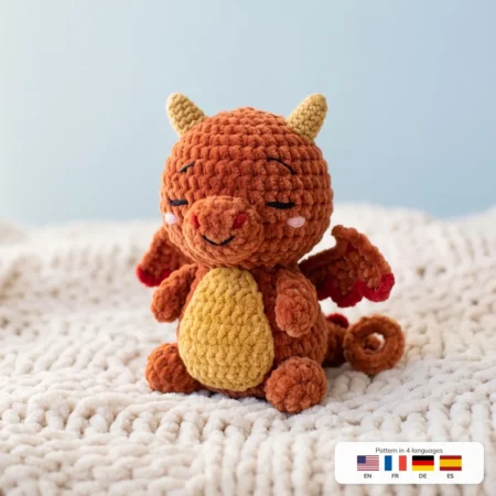 Ember Dragon – amigurumi dragon crochet pattern